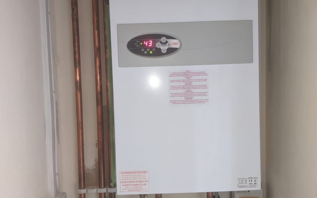 Electric boiler installation near Huntingdon